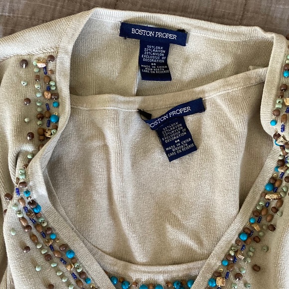 2 Piece Beaded Tank/Jacket SET - Picture 8 of 9